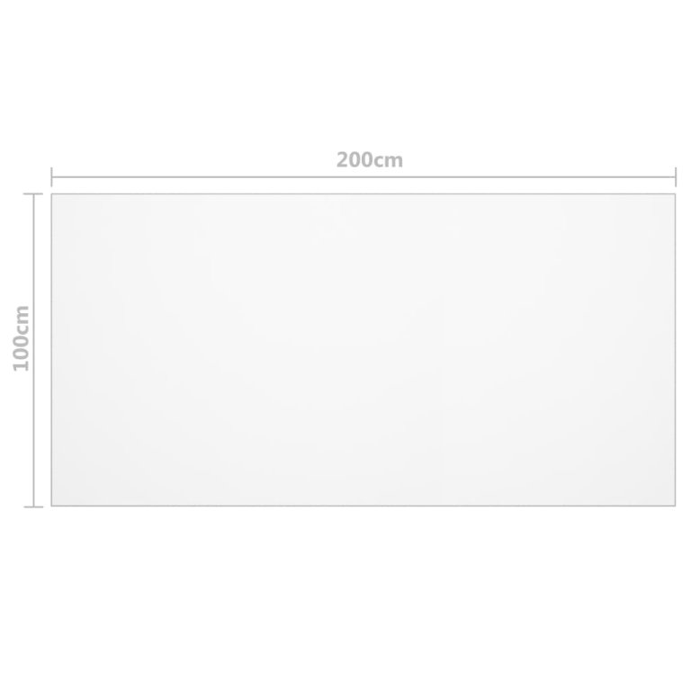 Zaštita za stol mat 200x100 cm 2 mm PVC