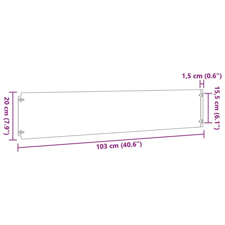 Rubnjaci za travnjak 10 kom fleksibilni 20x103 cm čelik COR-TEN