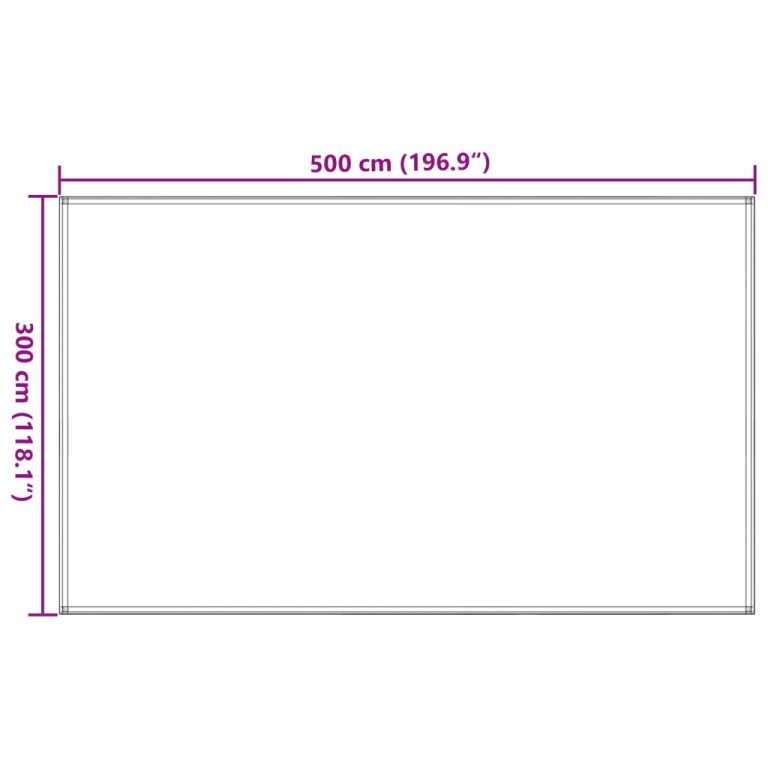 Tepih za šator 300 x 500 cm antracit-bijeli