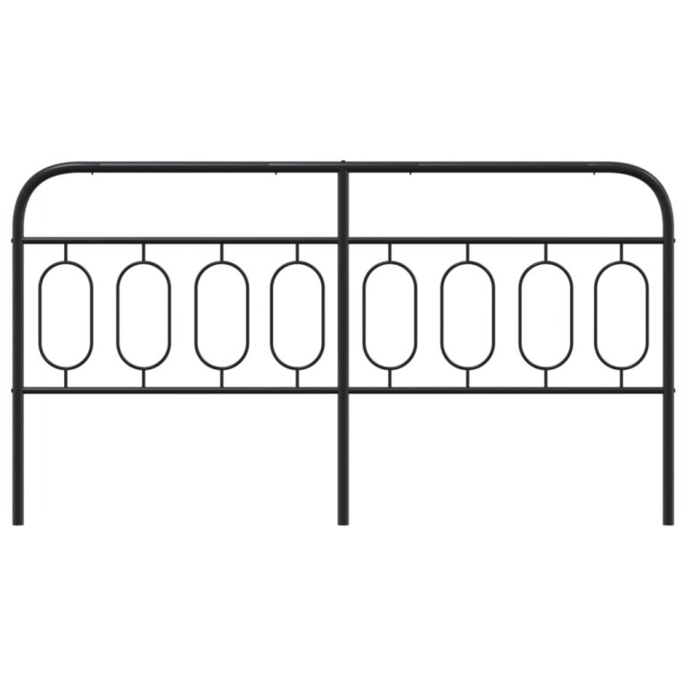 Metalno uzglavlje crno 193 cm