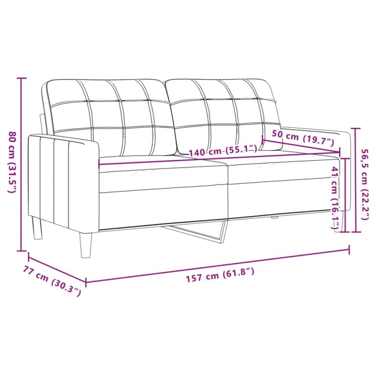 2-dijelni set sofa s jastucima crni baršunasti