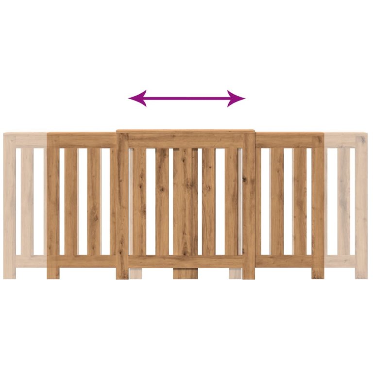 Pokrov za radijator boja artisian hrast 205x21,5x83,5 cm drveni