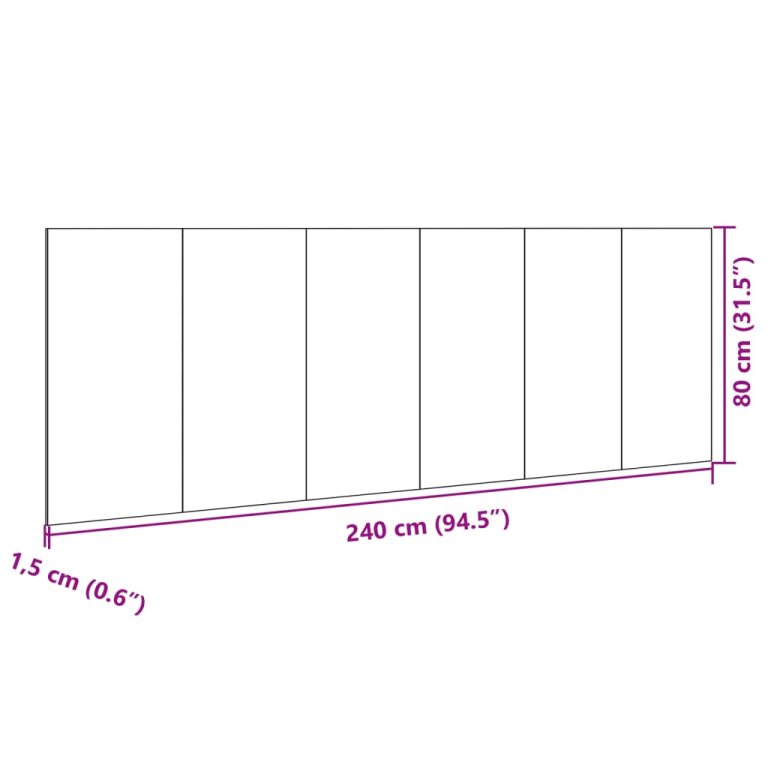 Uzglavlje za krevet s ormarićima crno 240 cm drveno