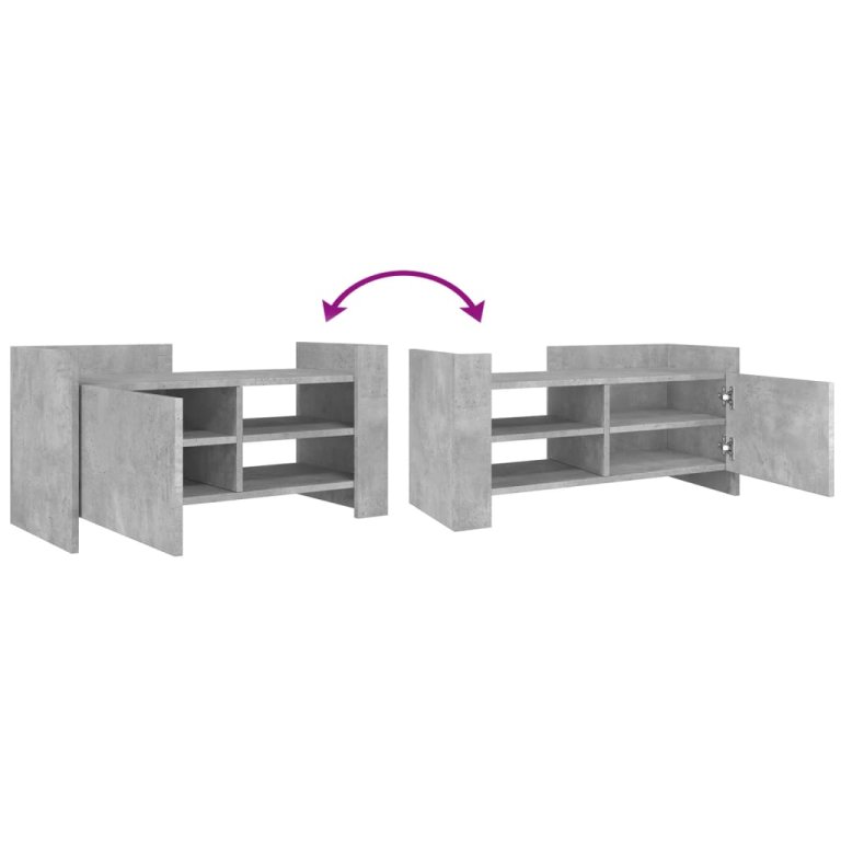 TV ormarić siva boja betona 80x35x40 cm od konstruiranog drva