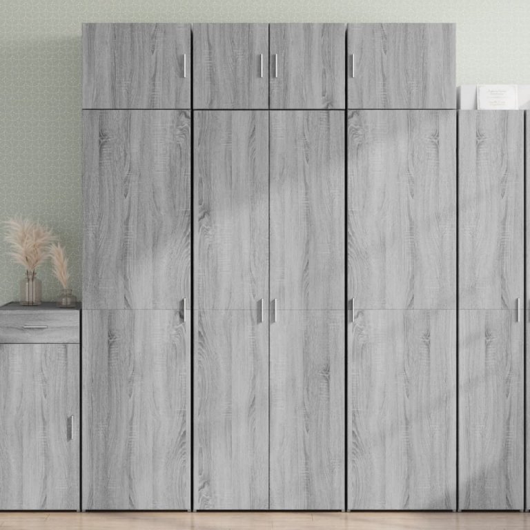 Visoka komoda boja hrasta 70x42,5x185 cm od konstruiranog drva