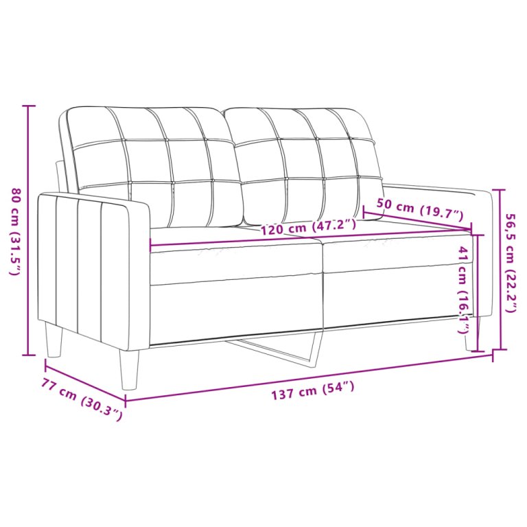 2-dijelni set sofa s jastucima crvena boja vina baršunasti