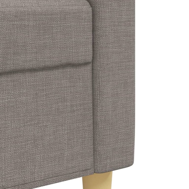 2-dijelni set sofa smeđesivi od tkanine