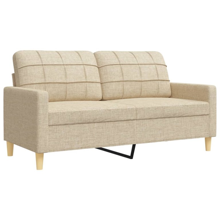 3-dijelni set sofa krem od mikrovlakana