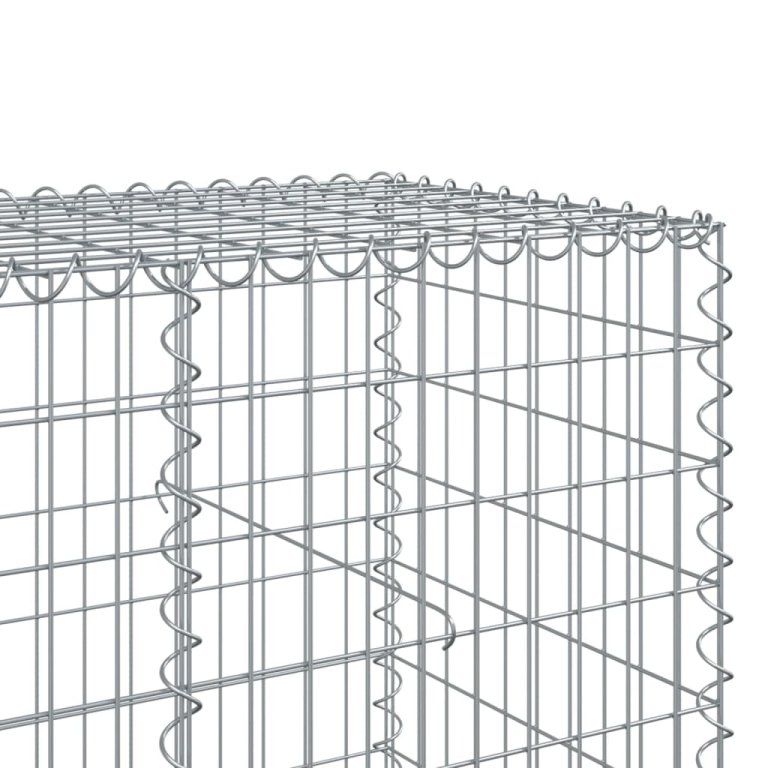 Gabionska košara s poklopcem 550x100x100 cm pocinčano željezo