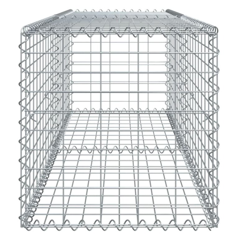 Gabionska košara s poklopcem 200x50x50 cm od pocinčanog željeza