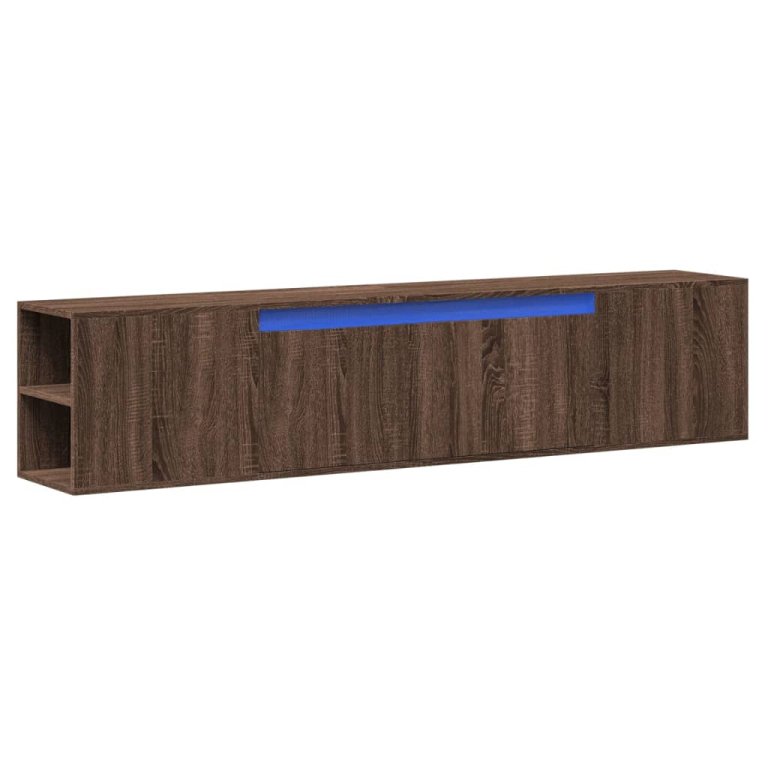 Zidni TV ormarić LED smeđa boja hrasta 180x31x39,5 cm