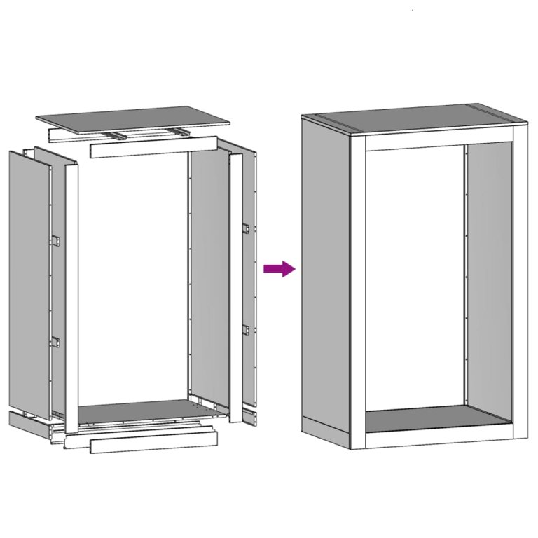 Stalak za drva za ogrjev 60x40x100 cm od čelika COR-TEN