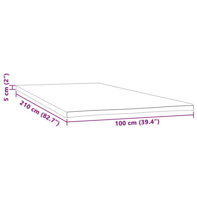 Nadmadrac 100 x 210 x 5 cm