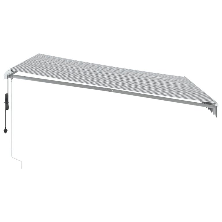 Tenda na automatsko uvlačenje LED antracit i bijela 400x350 cm