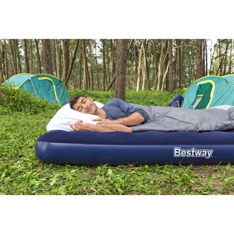 90748 Bestway Inflatable Flocked Airbed 203 x 152 x 22 cm 67003