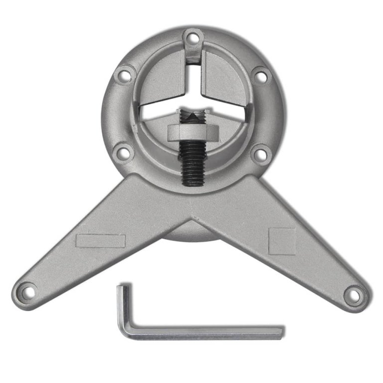 4 noge za stol podesive visine boja brušenog nikla 710 mm