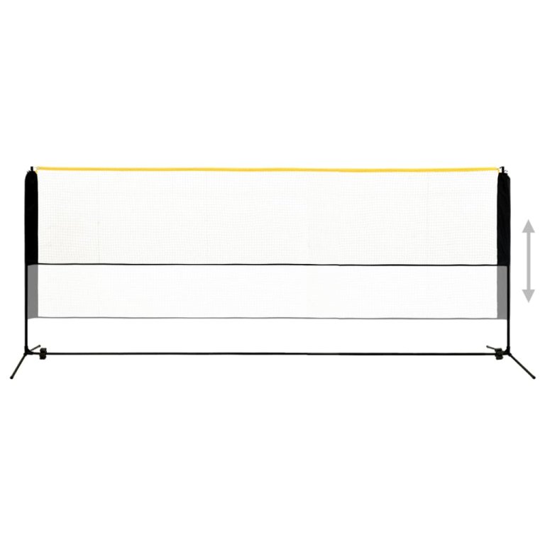 Podesiva mreža za badminton 400 x 103 x 94 - 158 cm metalna