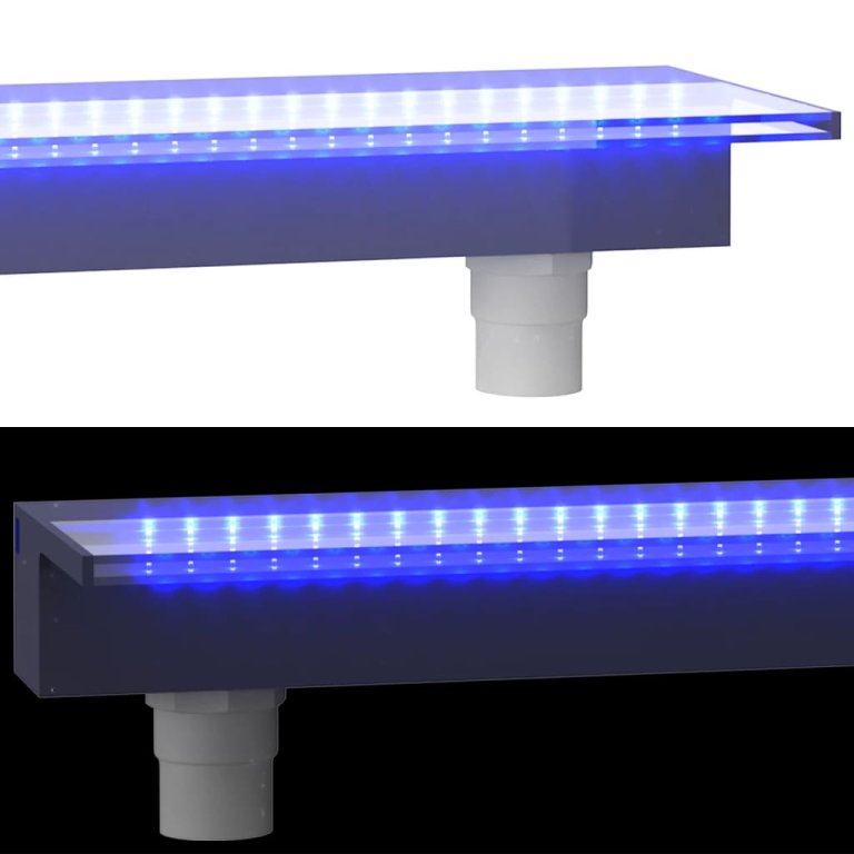 Prelijevajući vodopad s RGB LED svjetlima akrilni 90 cm