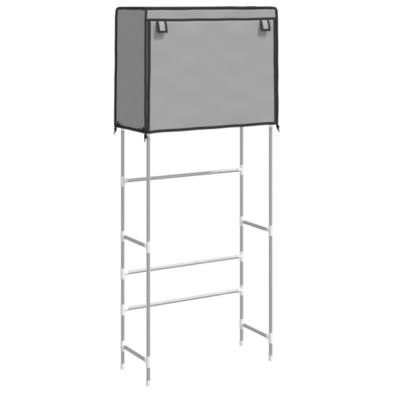 Stalak za pohranu na 2 razine sivi 71x29,5x170,5 cm željezni