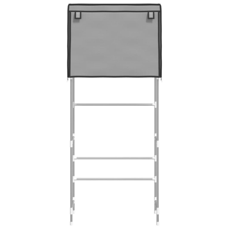 Stalak za pohranu na 2 razine sivi 71x29,5x170,5 cm željezni