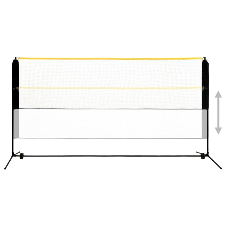 Podesiva mreža za badminton 300 x 103 x 94 - 158 cm metalna