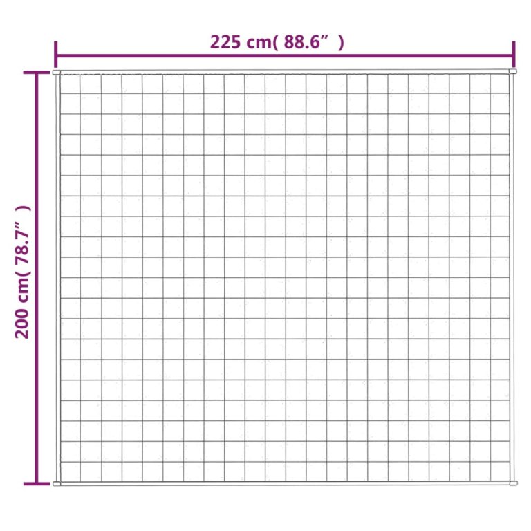 Teška deka svijetla krem 200x225 cm 13 kg od tkanine