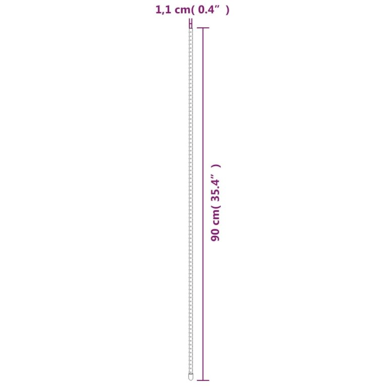 Kolci za vrtne biljke 30 kom zeleni 90 cm čelični