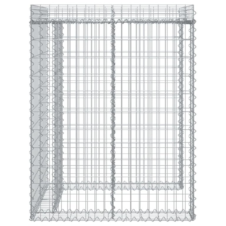 Gabionski zid za kantu za smeće 110x91x120 cm pocinčano željezo