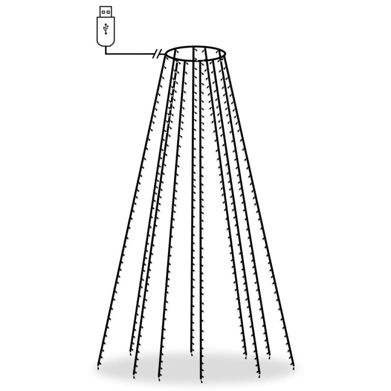 Svjetla za drvce 500 LED hladna bijela 500 cm unutarnja-vanjska