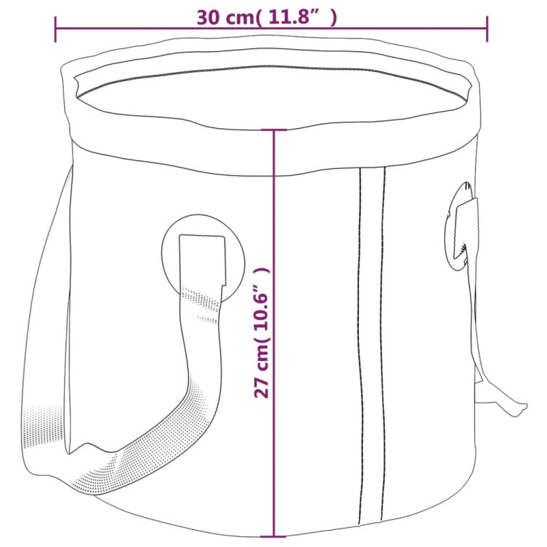 Sklopive kante 2 kom plave 20 L PVC