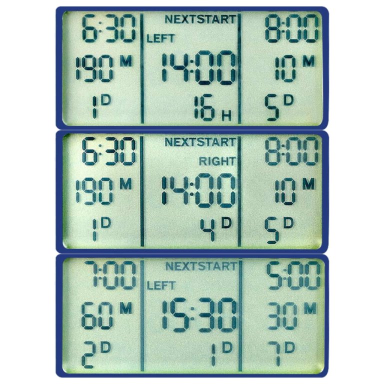 Automatski digitalni tajmer za vodu s dvostrukim ispustom