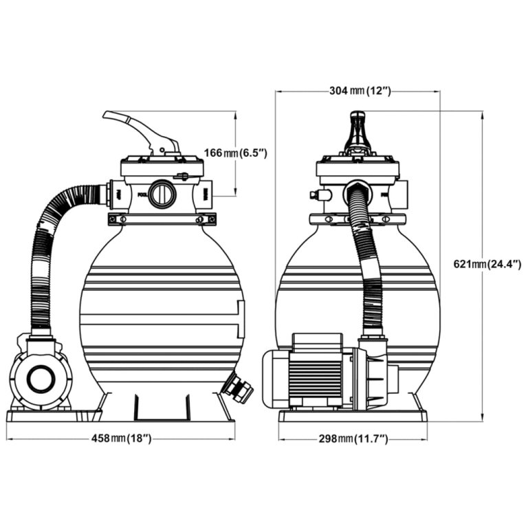 Crpka s pješčanim filtrom 400 W 11 000 L/h