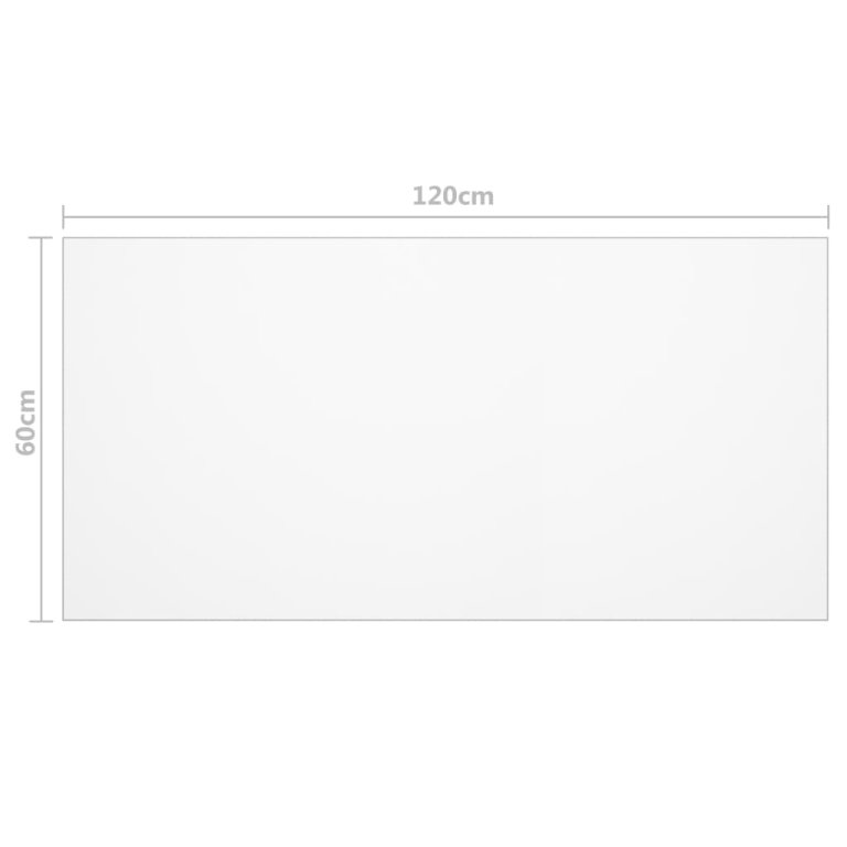 Zaštita za stol prozirna 120 x 60 cm 2 mm PVC