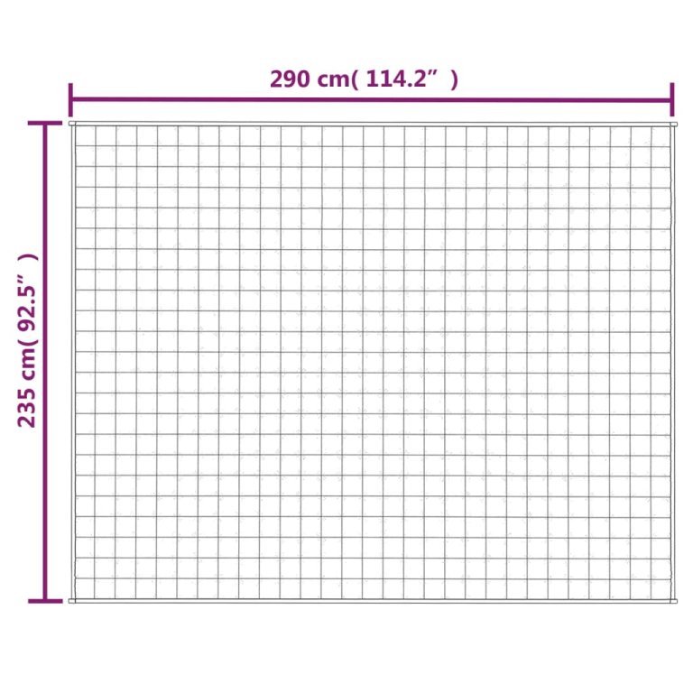 Teška deka plava 235x290 cm 11 kg od tkanine