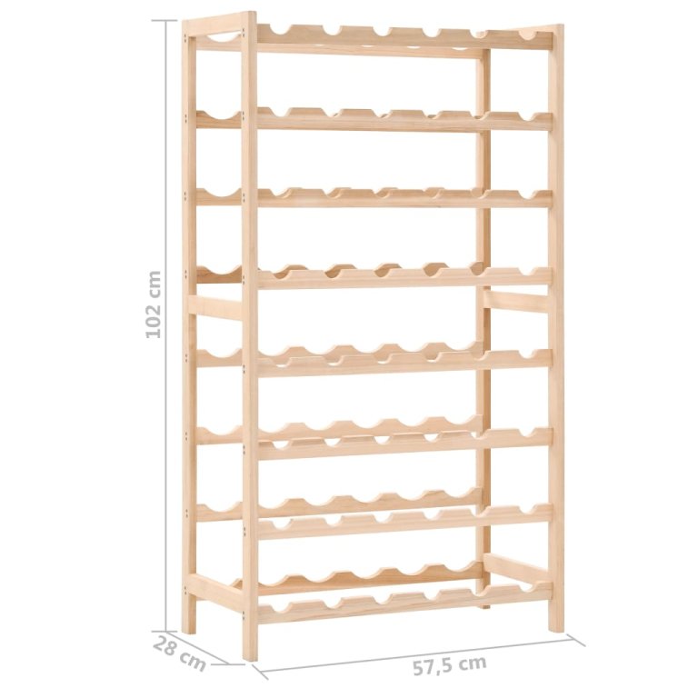 Stalak za vino od cedrovine 57,5 x 28 x 102 cm