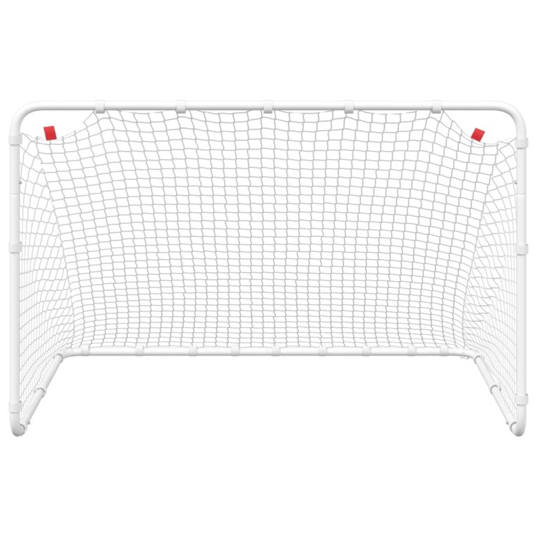 Nogometni gol bijeli 122 x 81 x 81 cm čelični