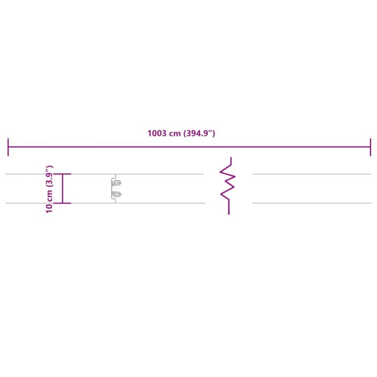 Rubnjaci za travnjak 10 kom fleksibilni 10x103 cm čelik COR-TEN