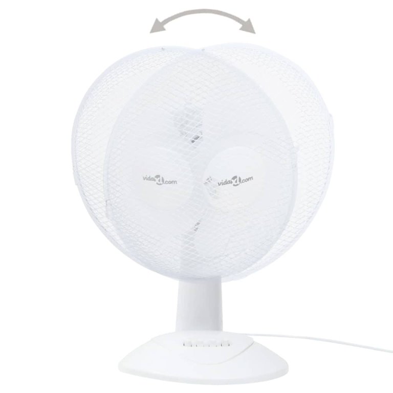 Stolni ventilator s 3 brzine 30 cm 40 W bijeli