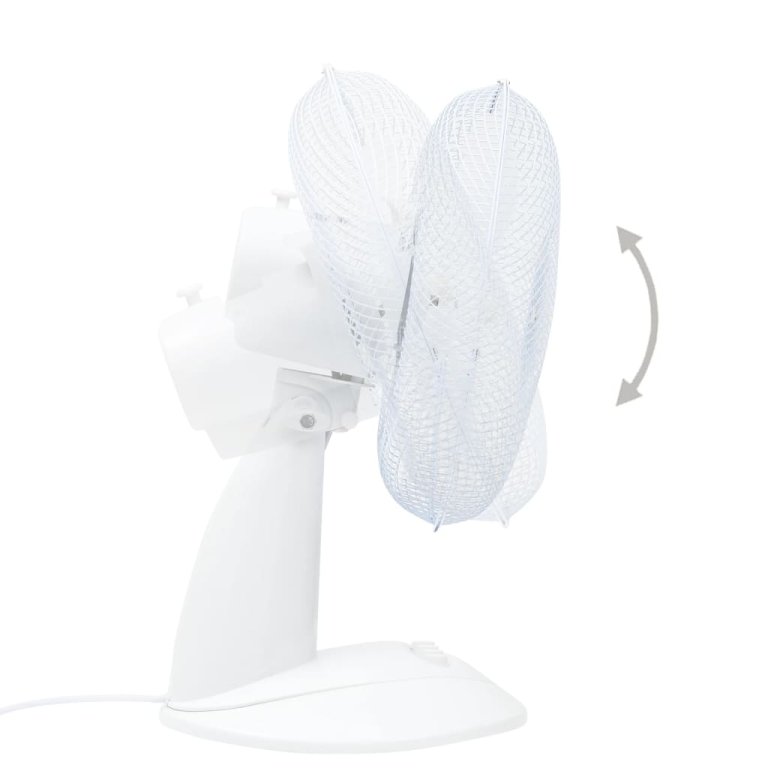 Stolni ventilator s 3 brzine 30 cm 40 W bijeli