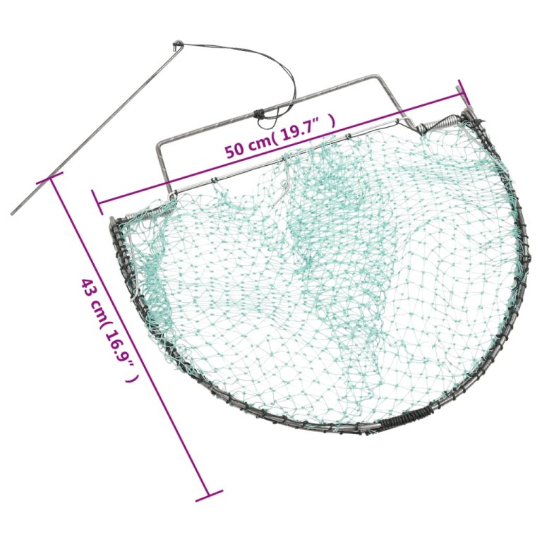 Zamka za ptice zelena 50 cm čelična