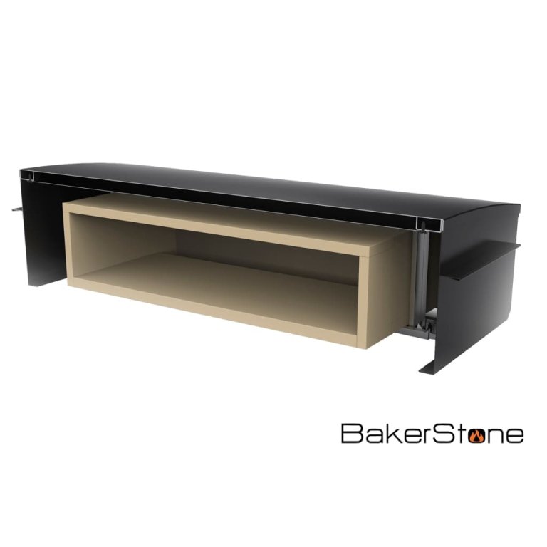 BakerStone set pećnice za pizzu crni