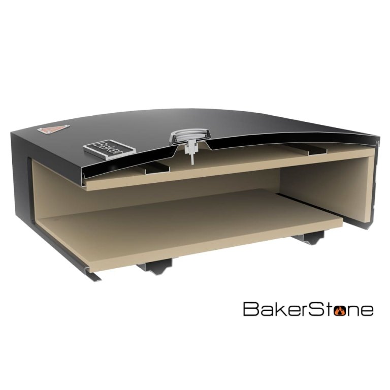 BakerStone set pećnice za pizzu crni