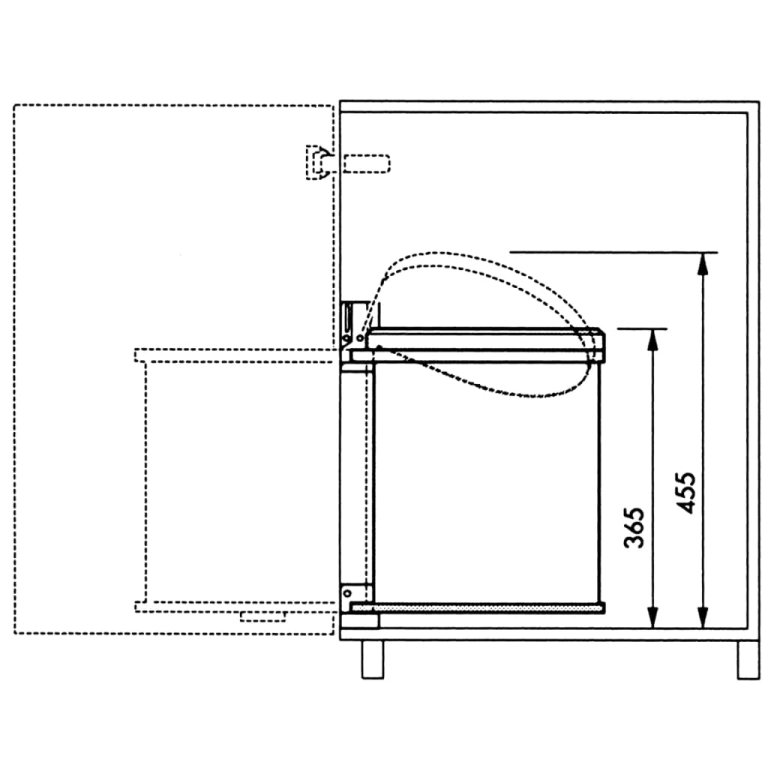 Hailo kanta za ormarić Compact-Box vel. M 15 L bijela 3555-001