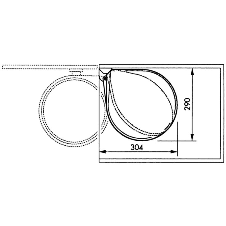 Hailo kanta za ormarić Compact-Box vel. M 15 L bijela 3555-001