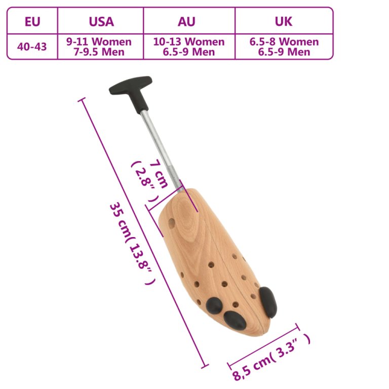 Napinjač za cipele EU 40-43 od masivne bukovine