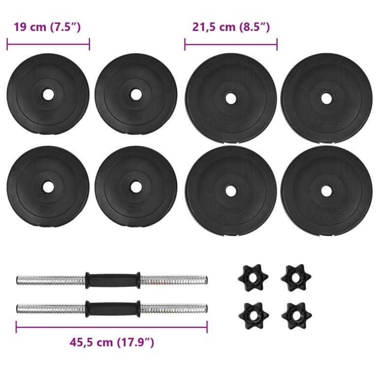 14-dijelni set jednoručnih utega 20 kg