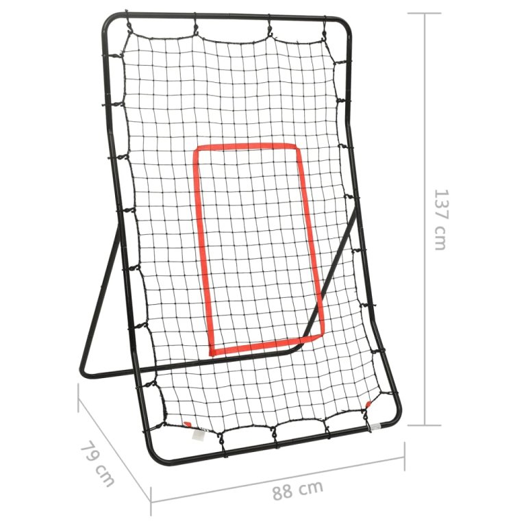 Mreža za odbijanje lopte za softball 88 x 79 x 137 cm čelična