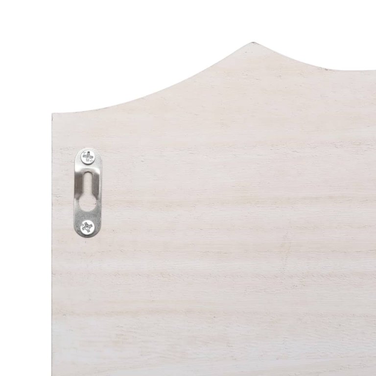 284231  Wall Mounted Coat Rack White 50x10x23 cm Wood