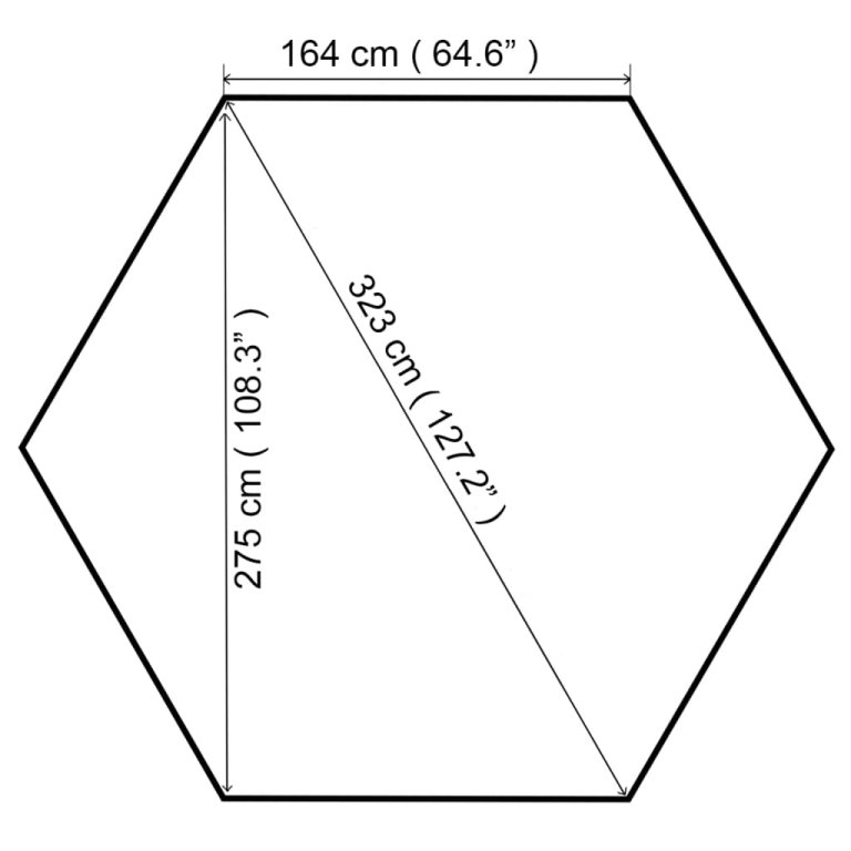 Vrtna sjenica 323 x 275 x 265 cm bijela 180 g/m²