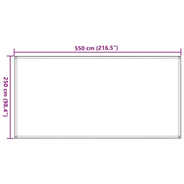 Tepih za šator 250 x 550 cm crni